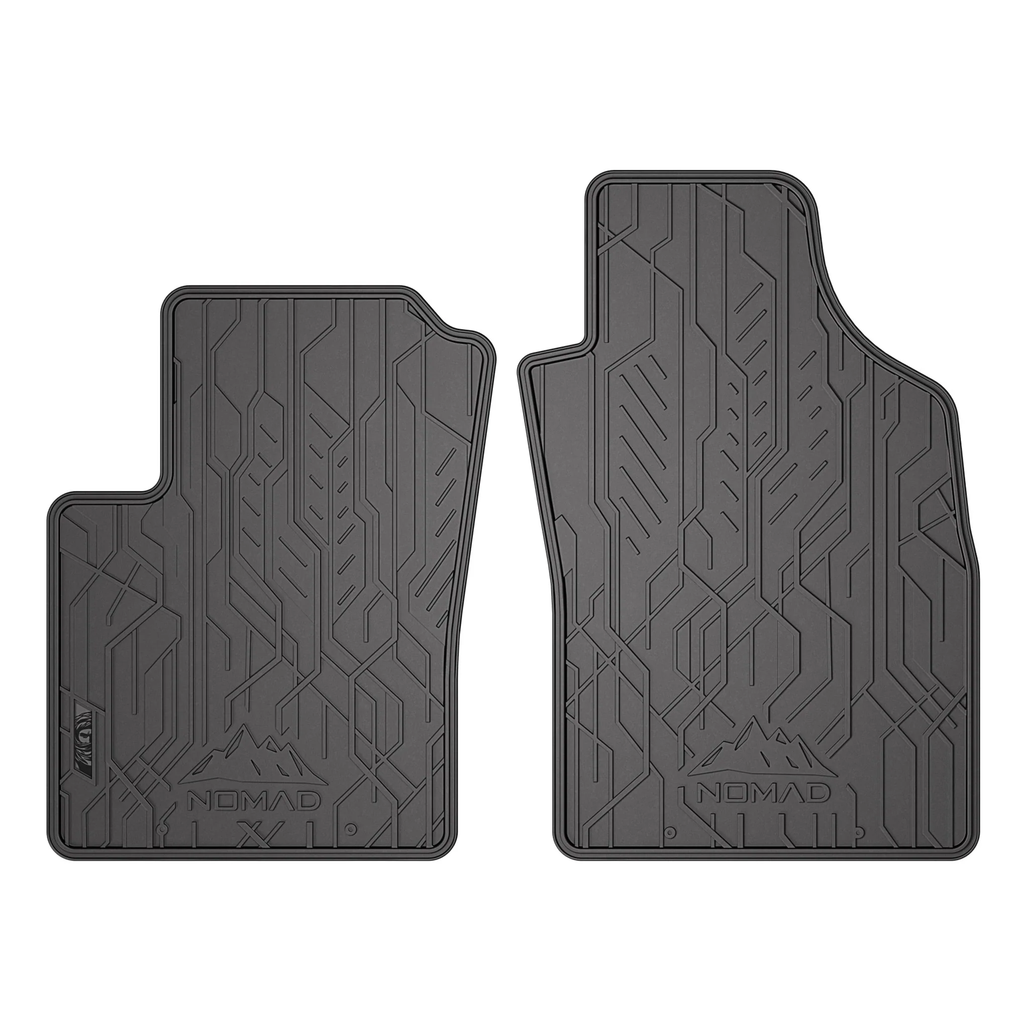 Tapis de Sol de Voiture pour Ford Ka II 2008-16 Caoutchouc Imperméable 2Pcs