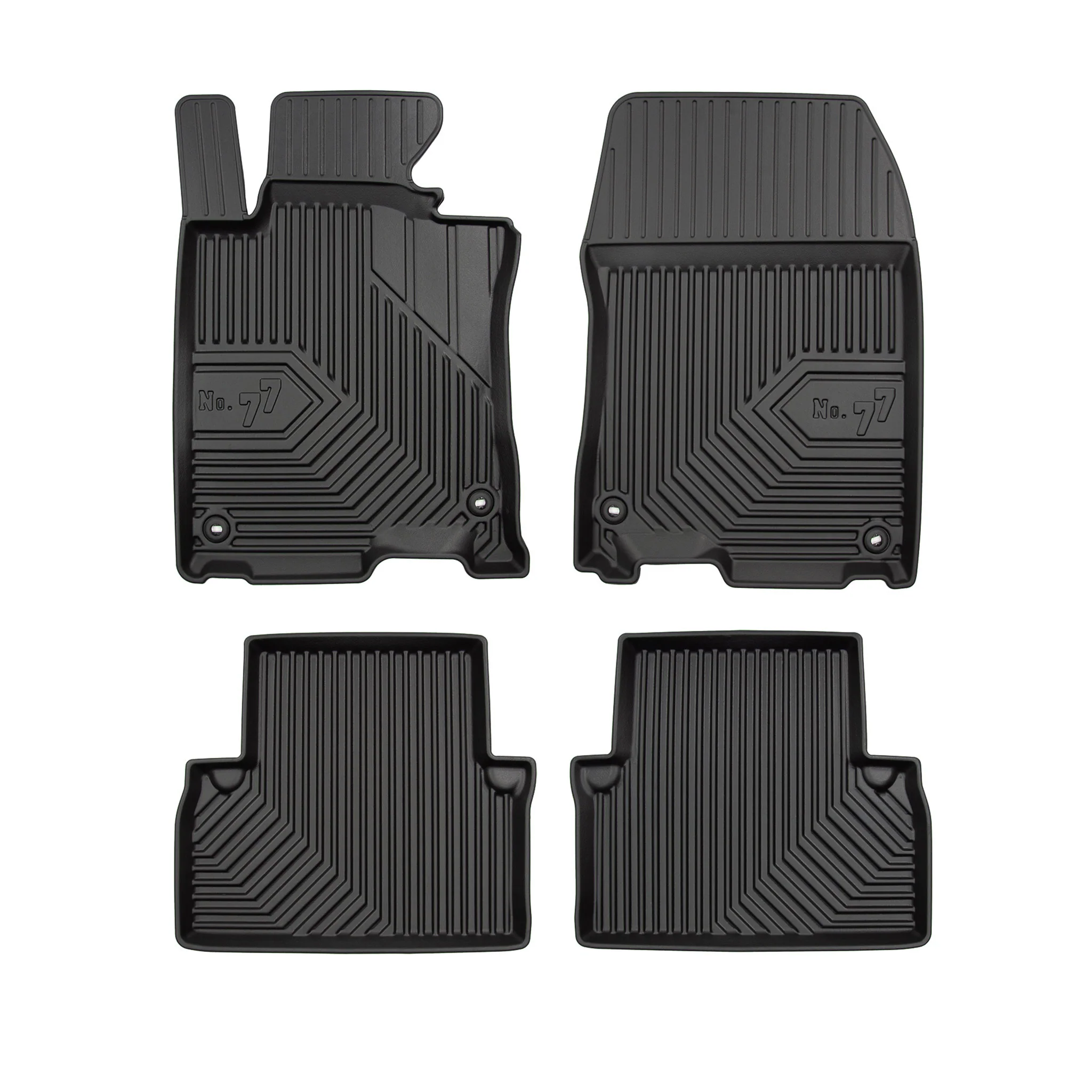 Tapis de Sol de Voiture pour Honda Accord VIII 2008-2015 TPE Imperméable 4Pcs