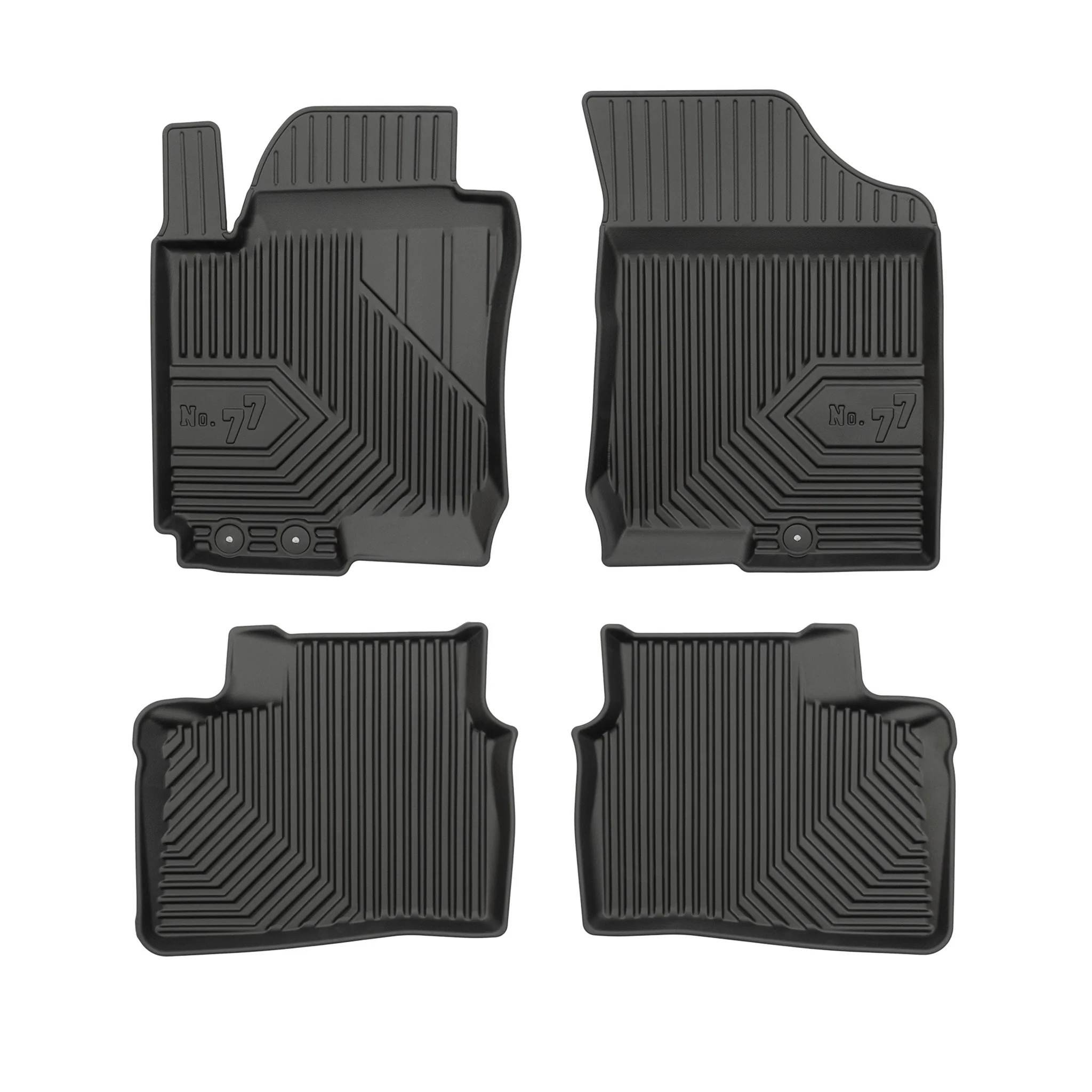 Tapis de Sol de Voiture pour Hyundai i30 I HB 2007-2012 TPE Imperméable 4Pcs