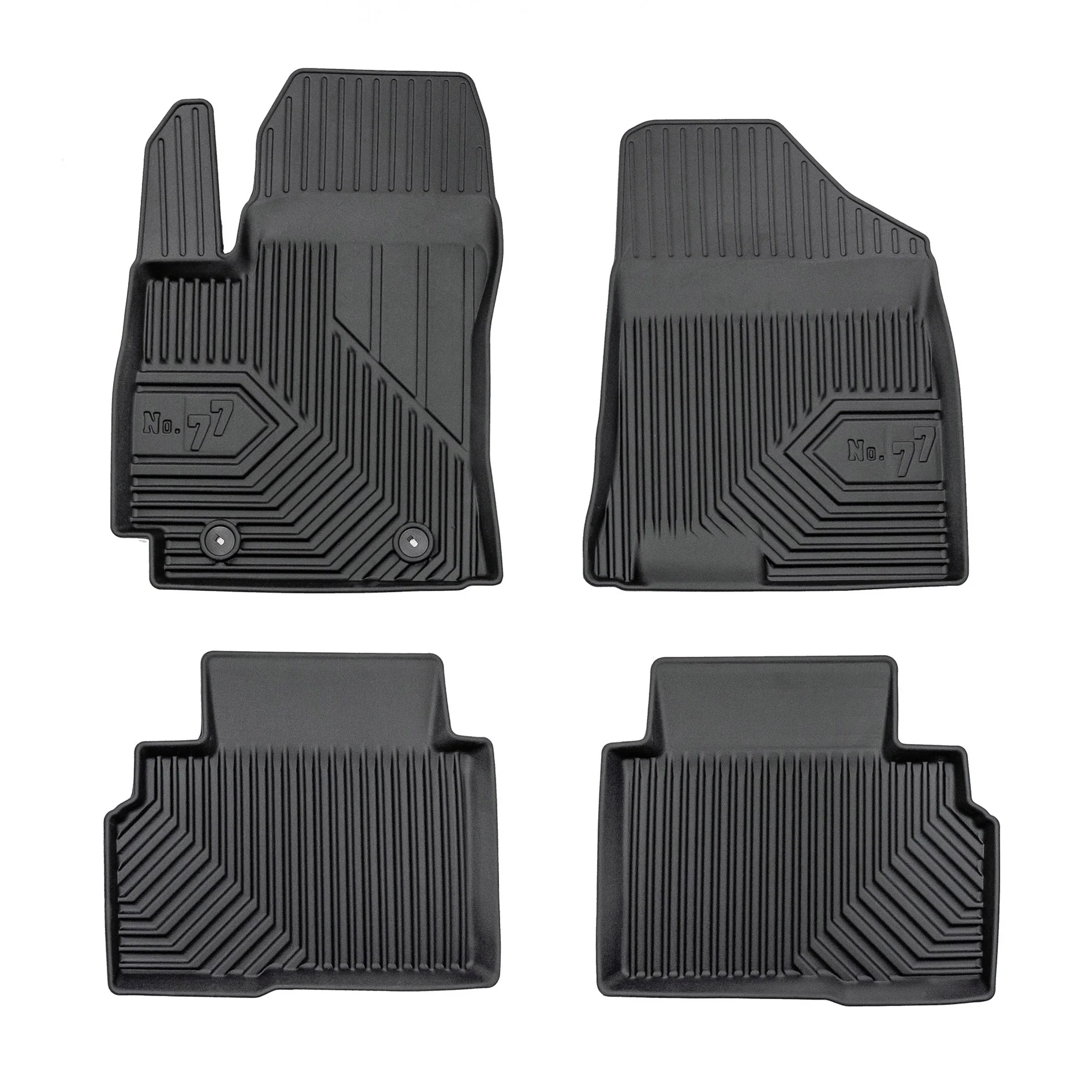 Tapis de Sol de Voiture pour Hyundai Kona II 2024-2026 TPE Imperméable 4Pcs
