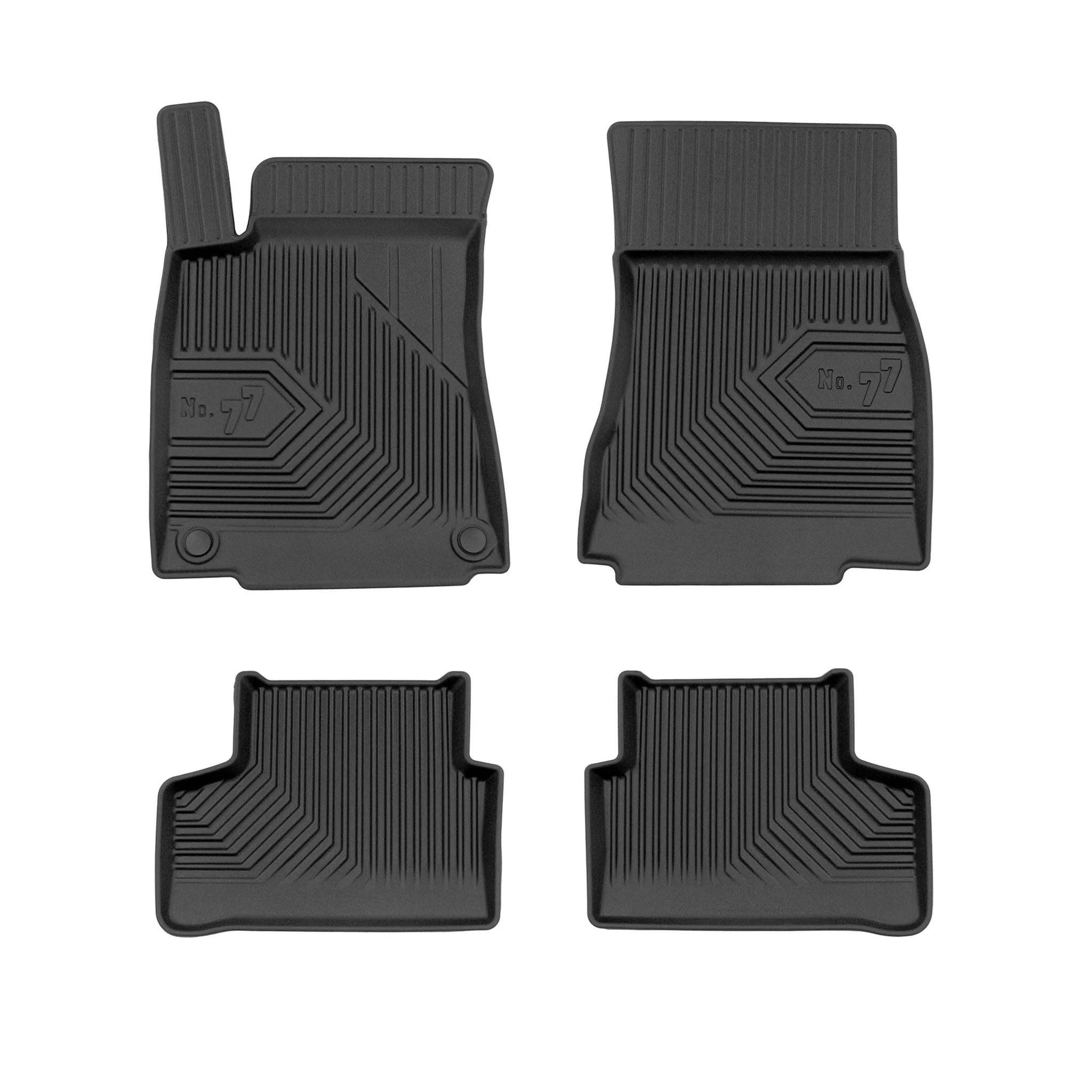 Tapis de Sol de Voiture pour Mercedes-Benz CLA C118 X218 2019-2026 TPE Noir 4Pcs