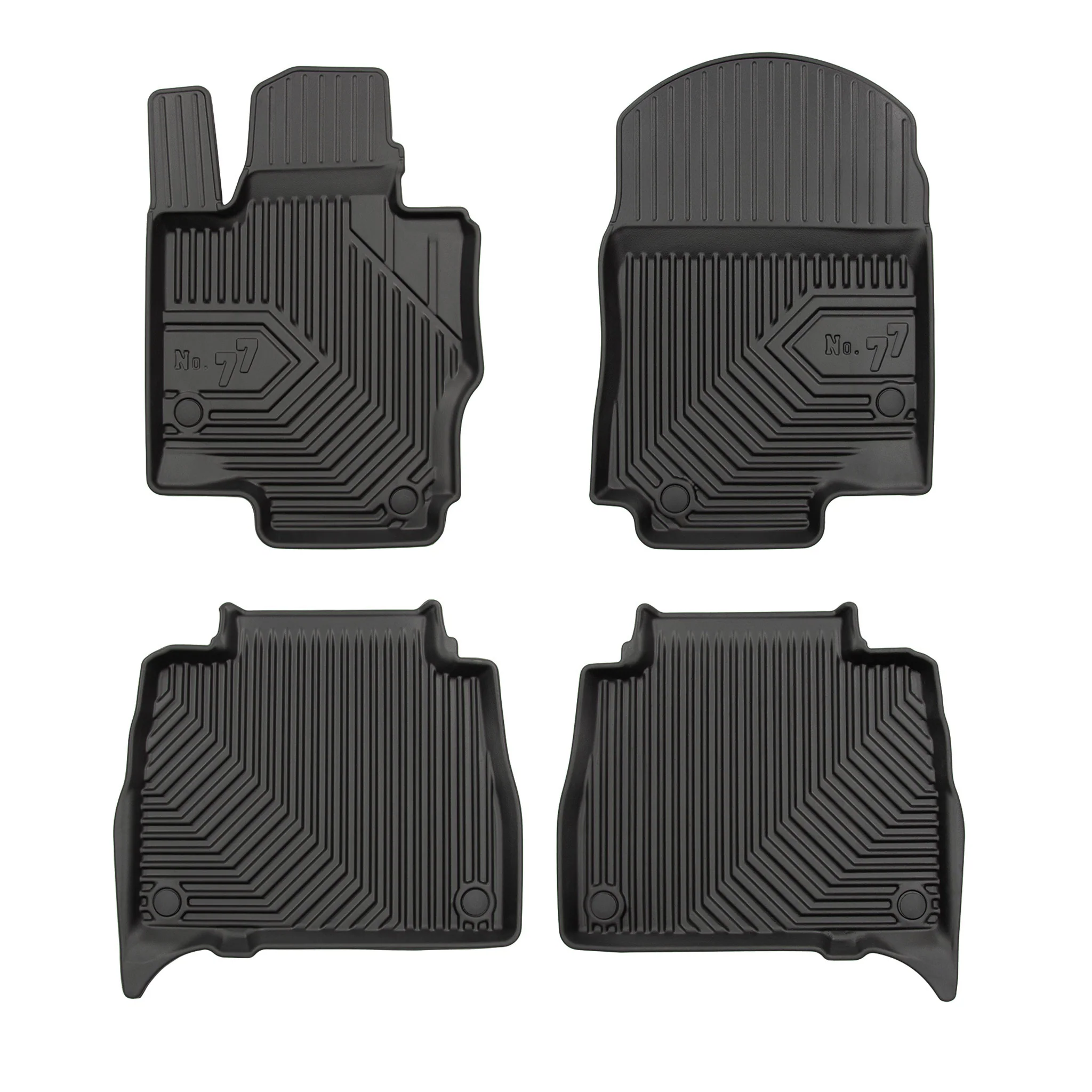 Tapis de Sol de Voiture pour Mercedes-Benz GLE W167 2019-2026 TPE Noir 4Pcs