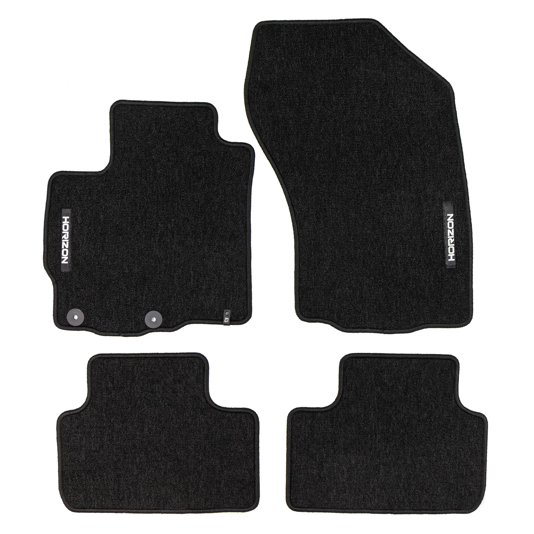 Tapis de Sol de Voiture pour Mitsubishi ASX I 2010-2022 Velours Noir 4Pcs