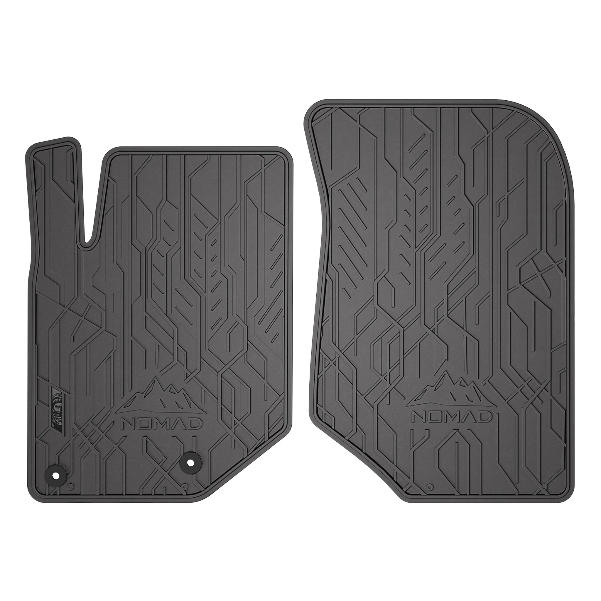 Tapis de Sol de Voiture pour Opel Mokka B 2021-2026 Caoutchouc Durable Noir 2Pcs