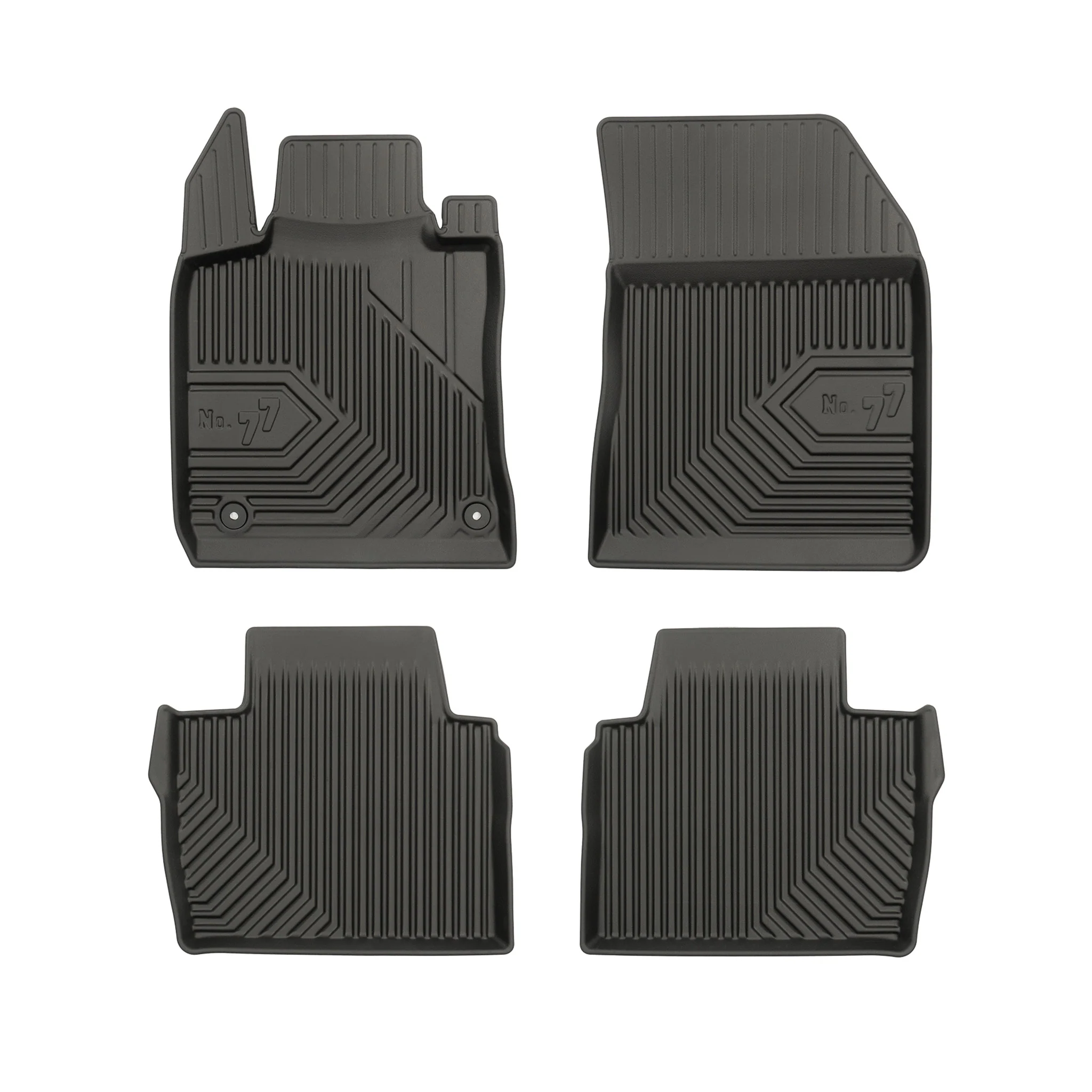 Tapis de Sol de Voiture pour Peugeot 508 II 2018-2025 TPE Imperméable Noir 4Pcs