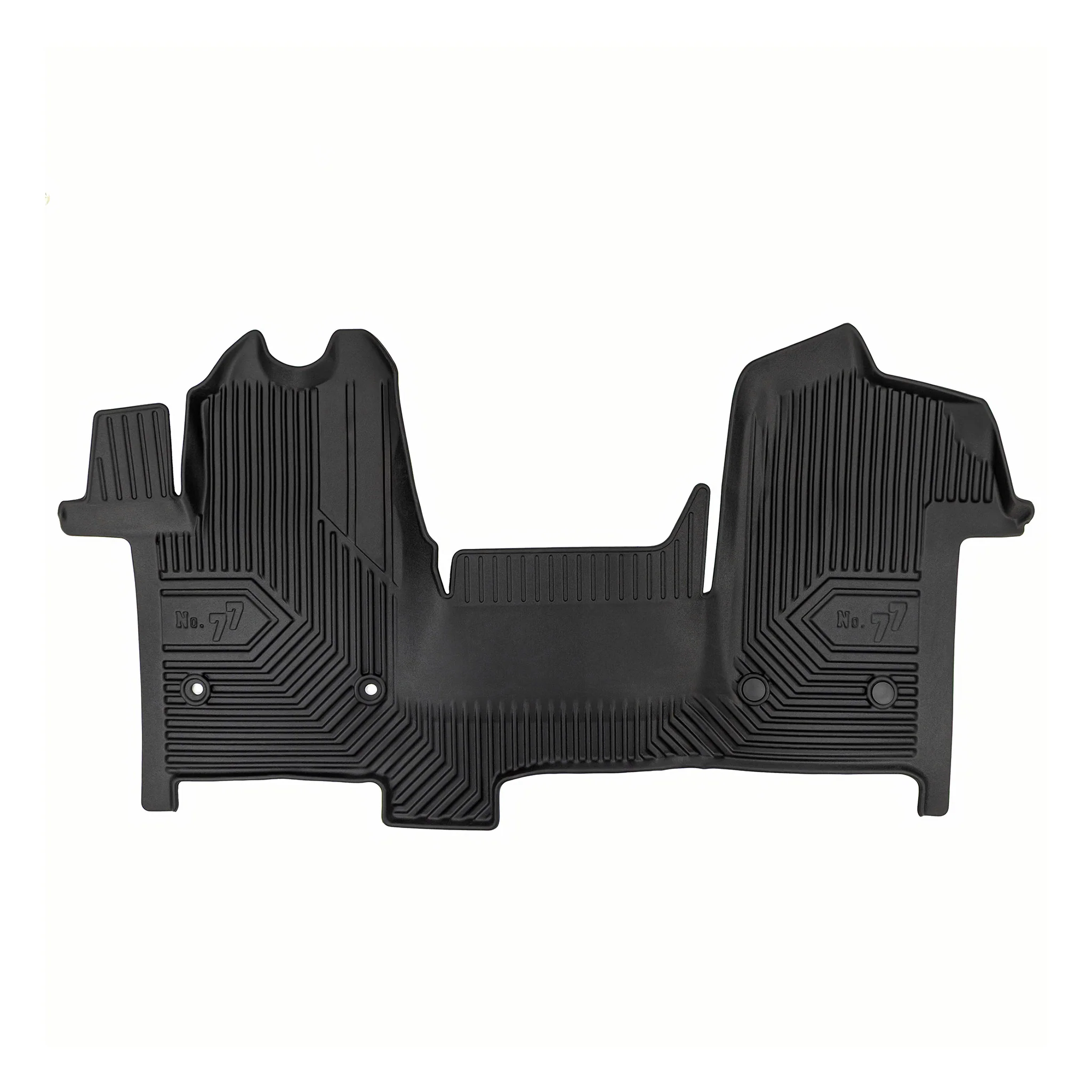 Tapis de Sol de Voiture pour Renault Master III 2019-2024 FL TPE Durable Noir 1x