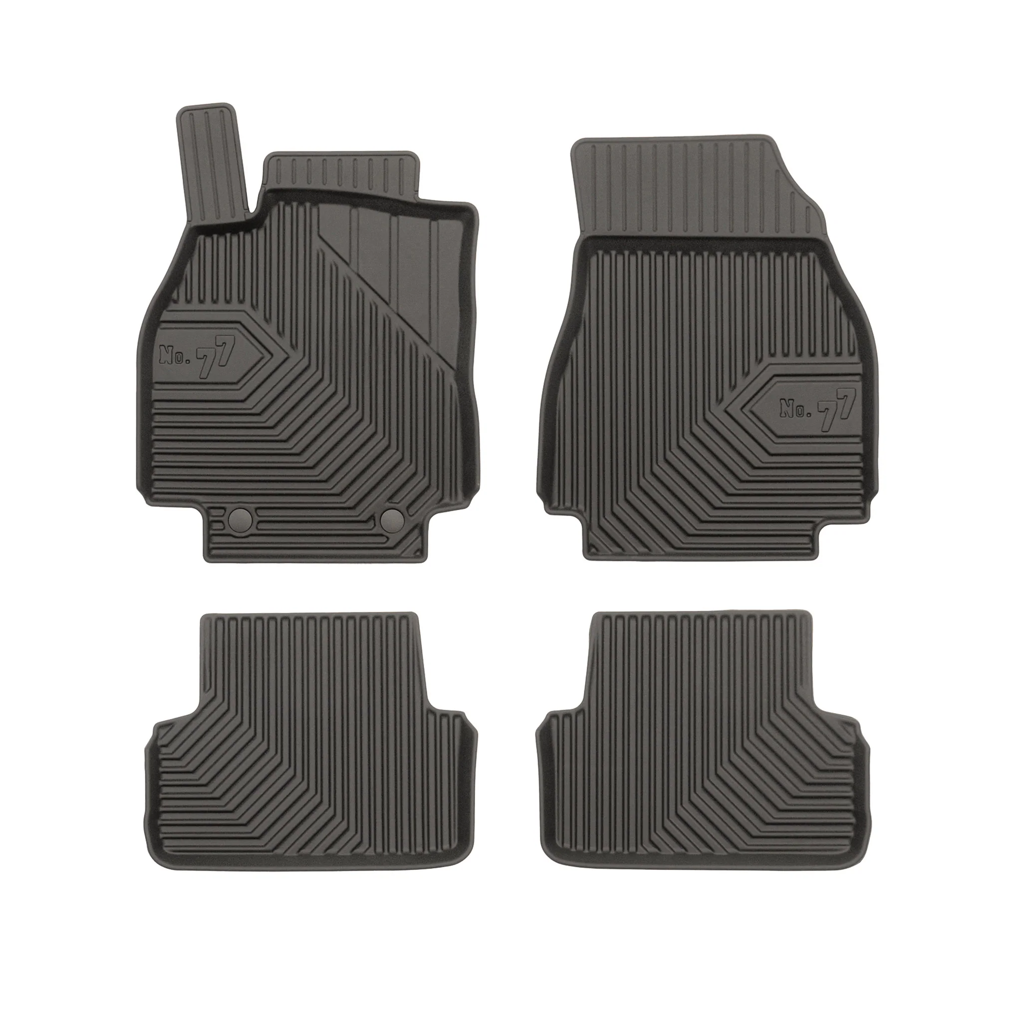 Tapis de Sol de Voiture pour Renault Megane II 2002-2009 TPE Imperméable 4Pcs