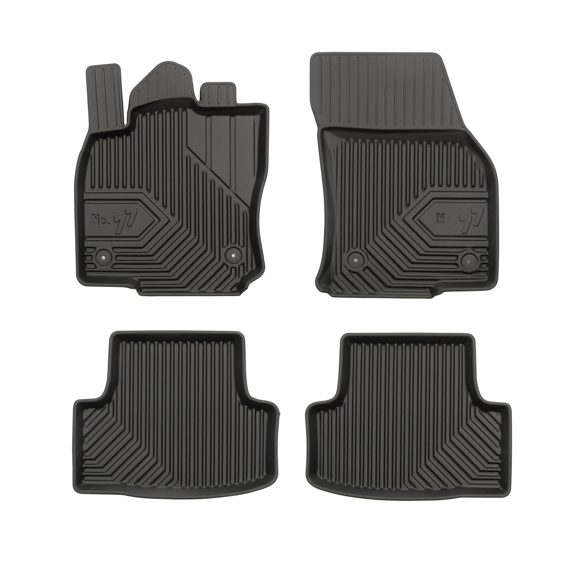 Tapis de Sol de Voiture pour Seat Ateca 2016-2026 TPE Antidérapant Noir 4Pcs