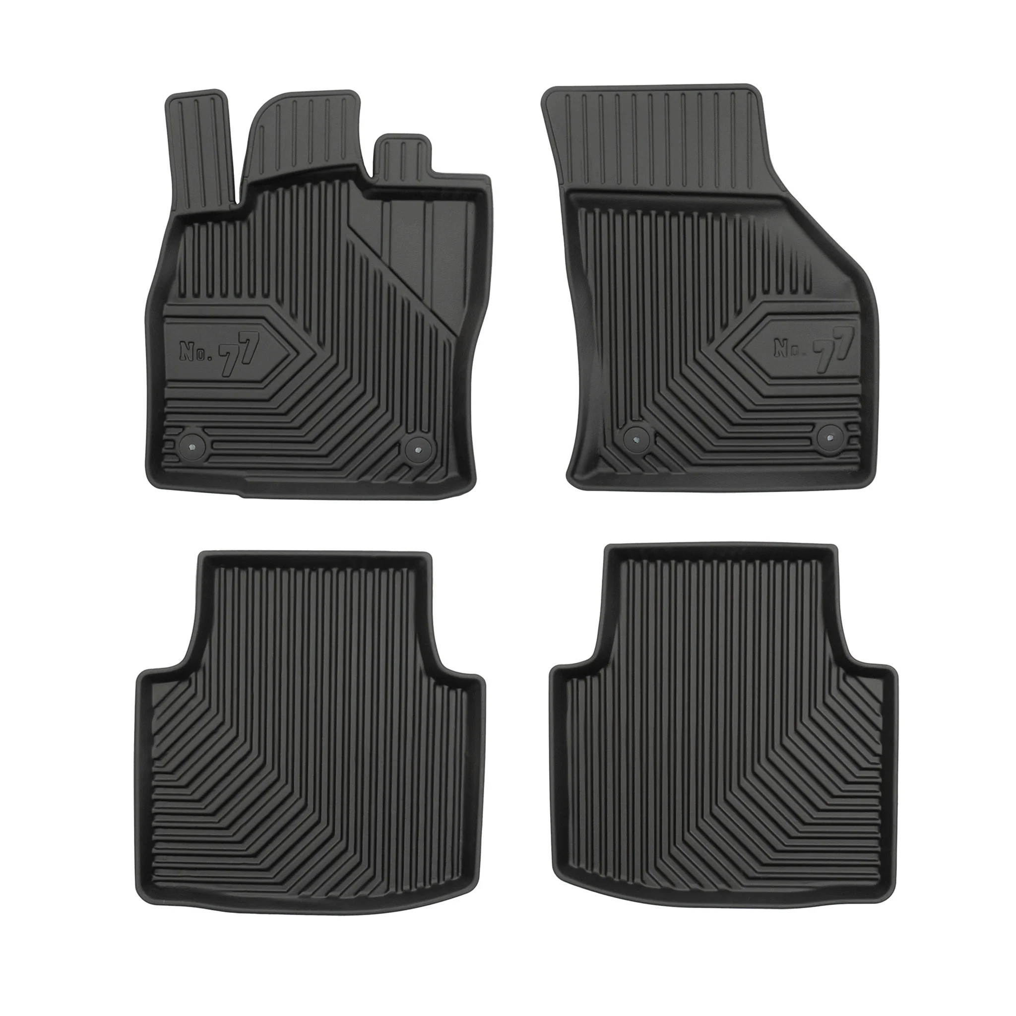 Tapis de Sol de Voiture pour Skoda Superb III 2015-2023 TPE Imperméable 4Pcs