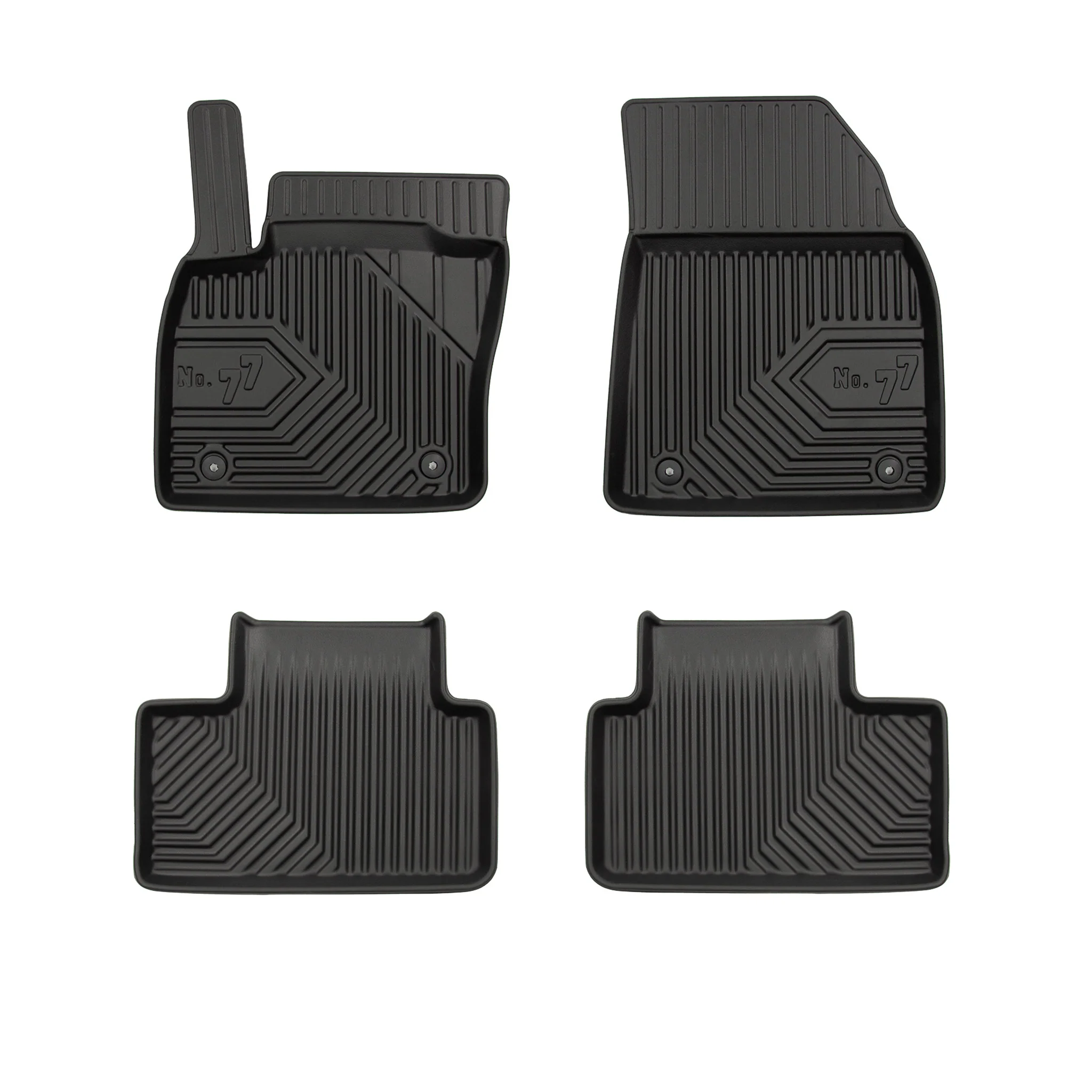 Tapis de Sol de Voiture pour Volvo XC40 2018-2026 TPE Antidérapant Noir 4Pcs