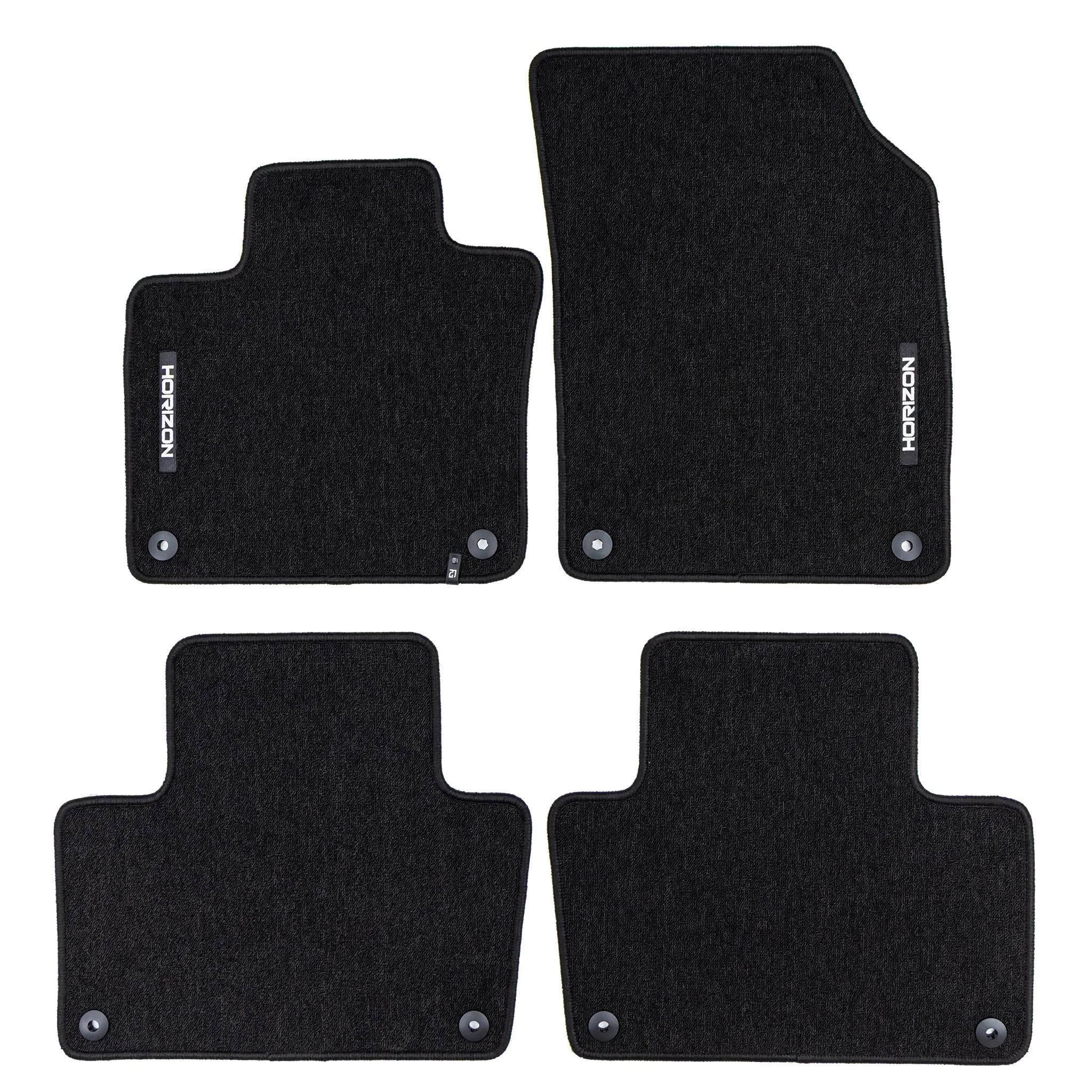 Tapis de Sol de Voiture pour Volvo XC90 II 2015-2026 Velours Imperméable 4Pcs