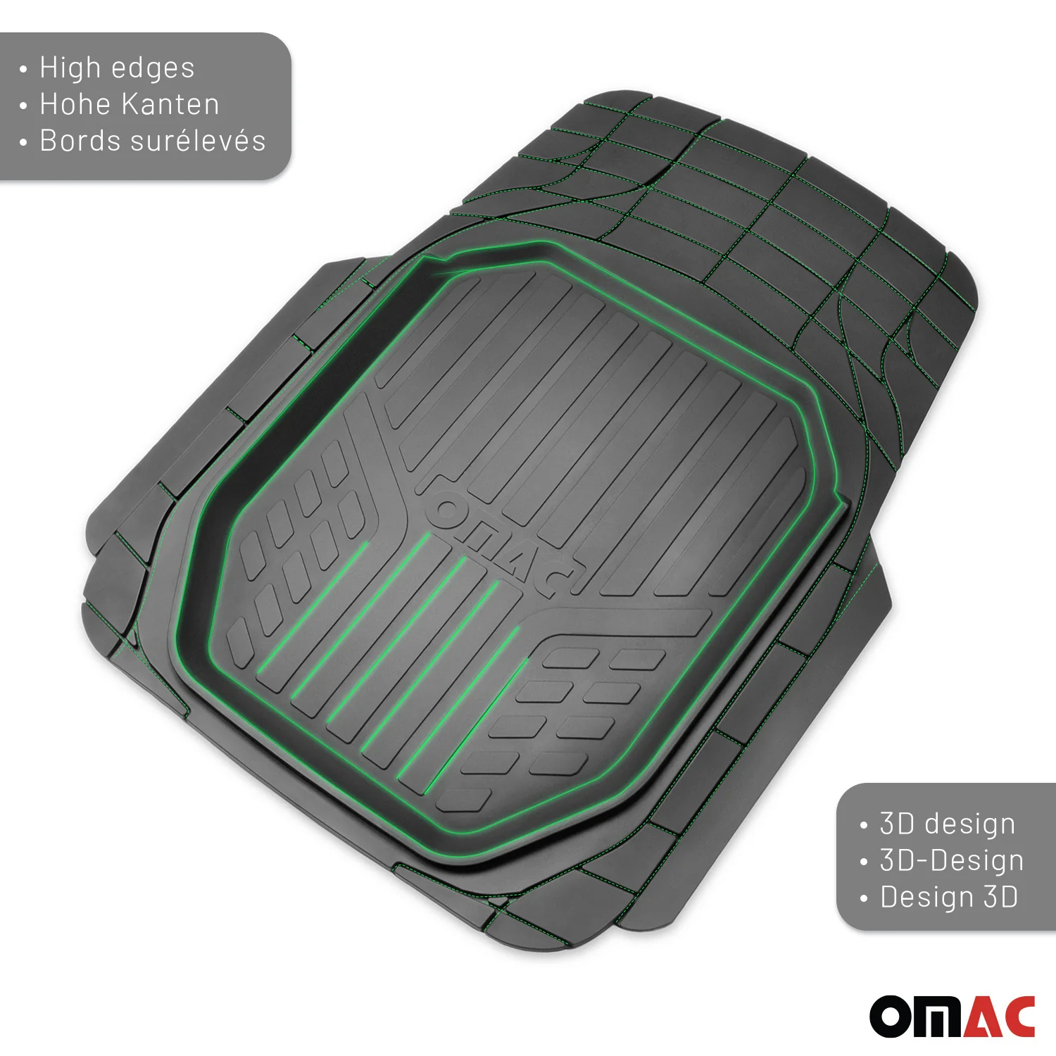 Tapis de sol Universel pour Audi A6 antidérapants et toutes saisons 4 Pcs - Image 3