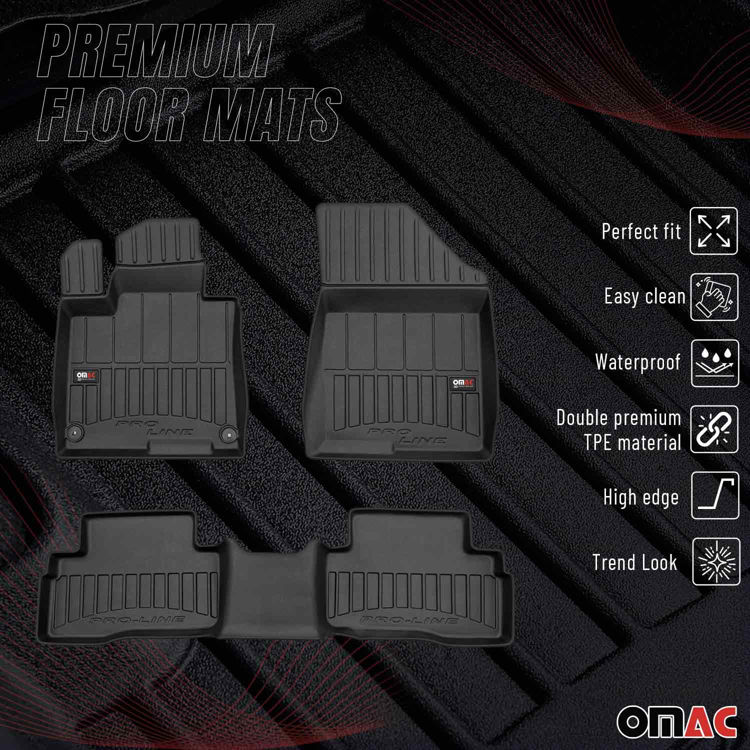 OMAC Tapis de sol en caoutchouc pour KIA Sportage Hybrid 2023-2026 Premium - Image 2