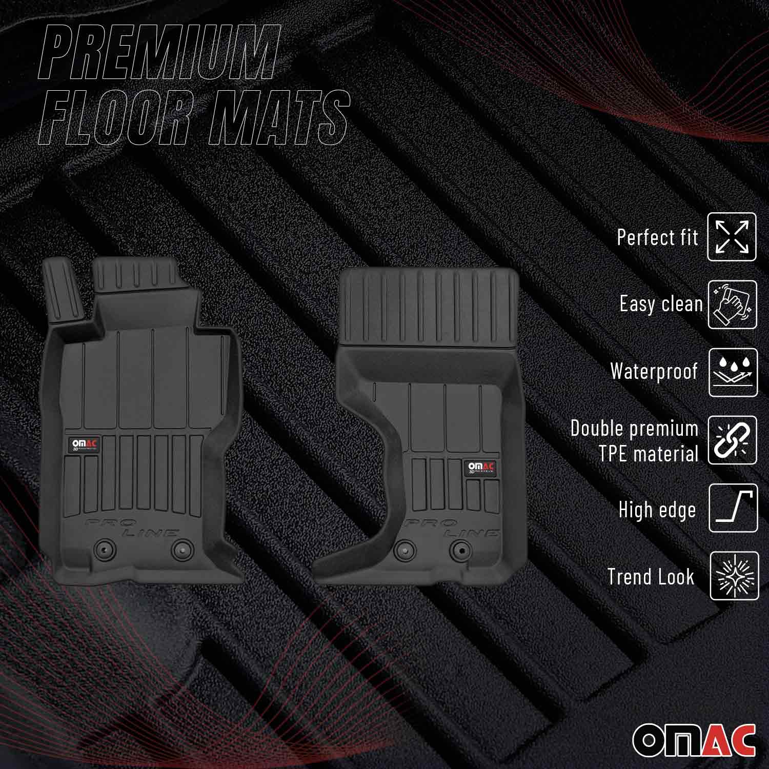 OMAC Tapis de sol en caoutchouc pour Mazda MX-5 IV 2015-2026 Noir Premium - Image 2