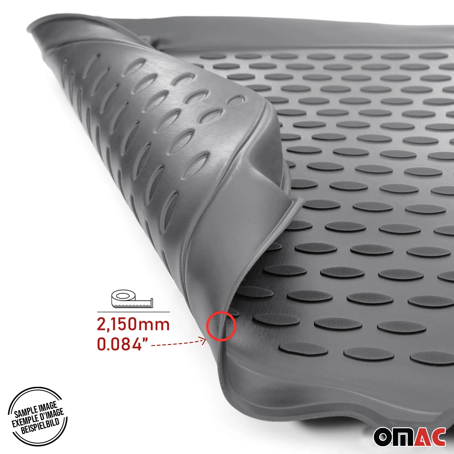 Tapis de sol pour Mercedes Classe E W212 2013-2016 en caoutchouc TPE 3D Gris 4x - Image 7