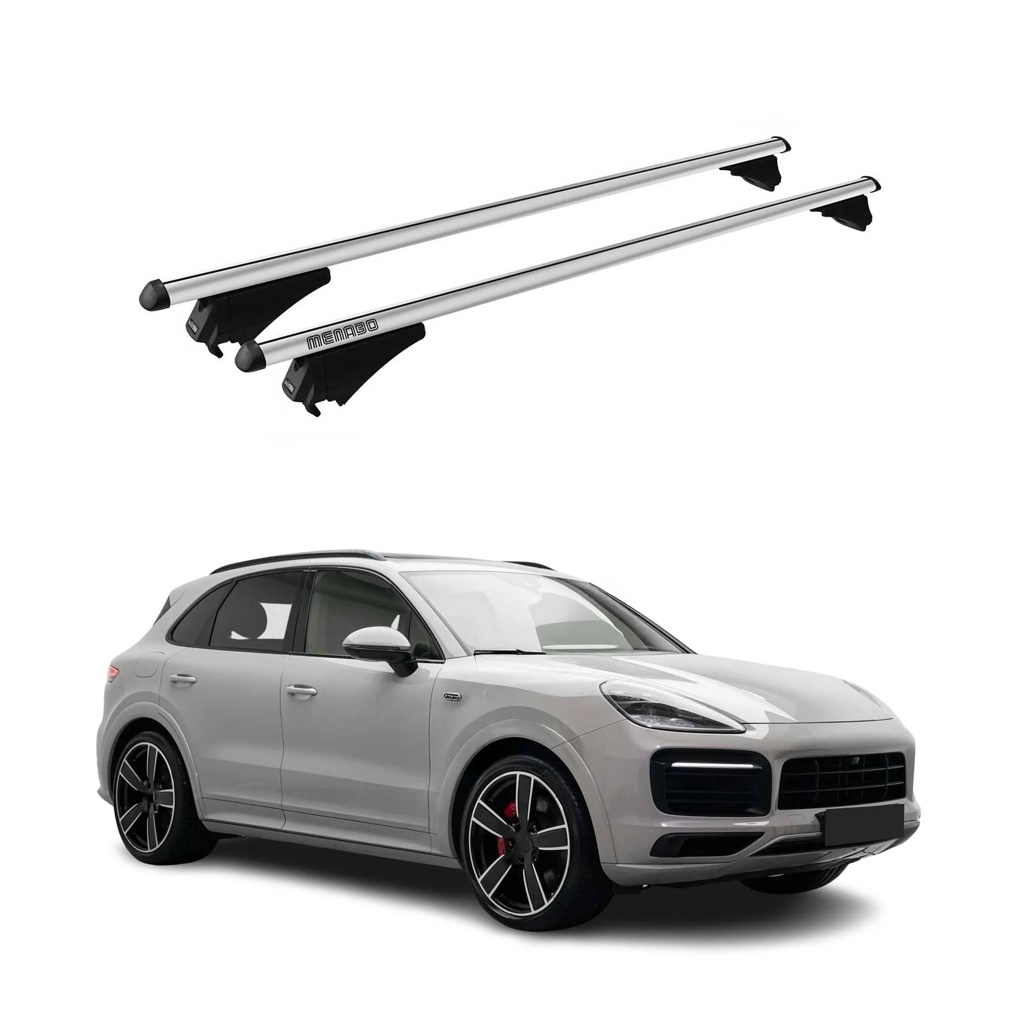 Tiger Barres De Toit Transversales pour Porsche Cayenne 2019-2026 Gris