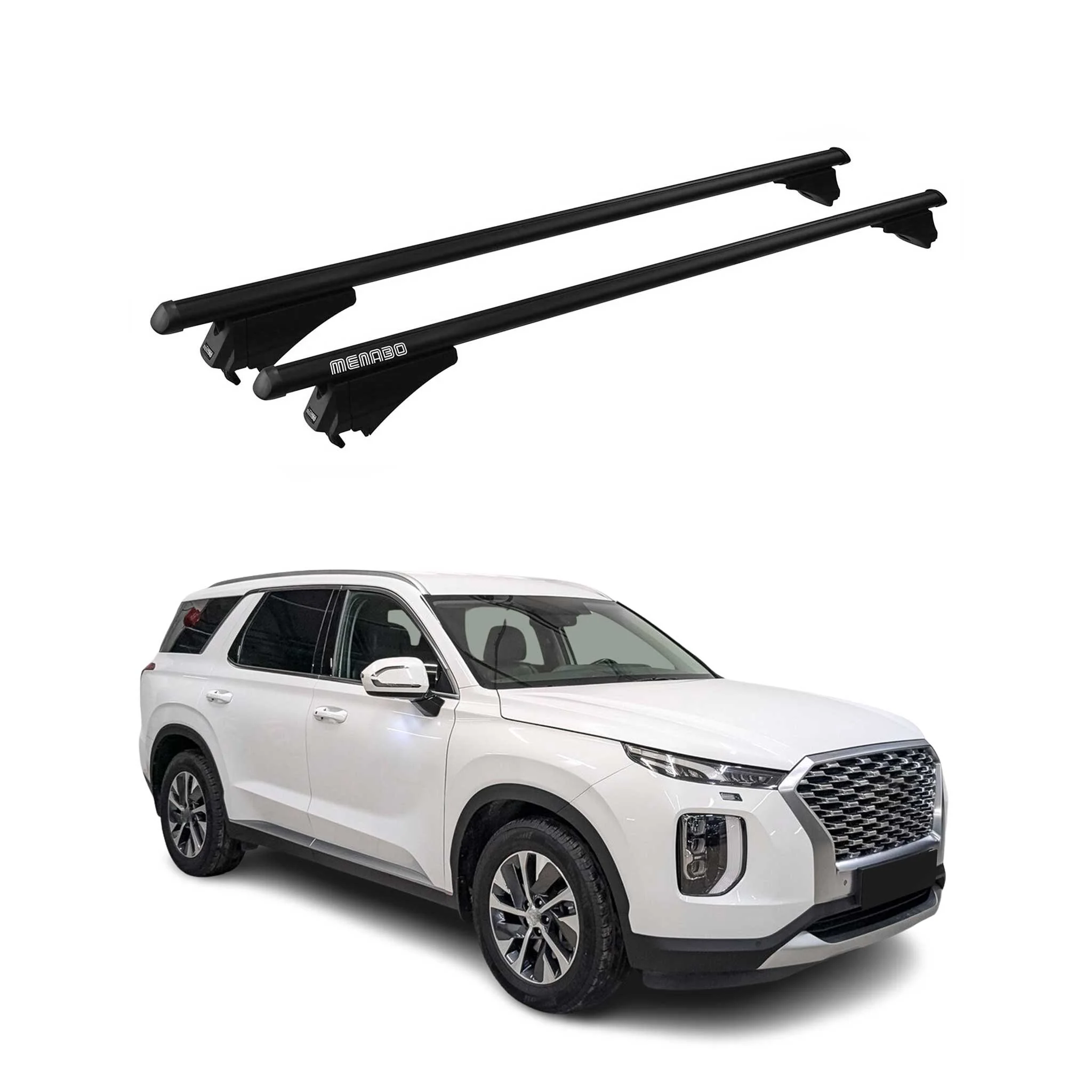 Tiger Barres de toit transversales pour Hyundai Palisade 2019-2024 Noir