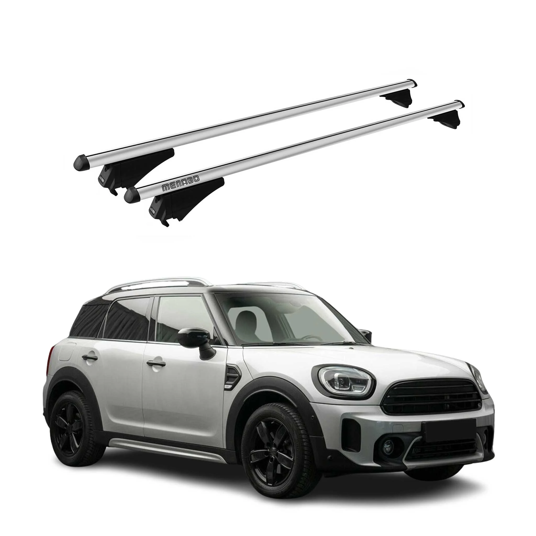 Tiger Barres de toit transversales pour Mini Countryman F60 2017-2023 Gris