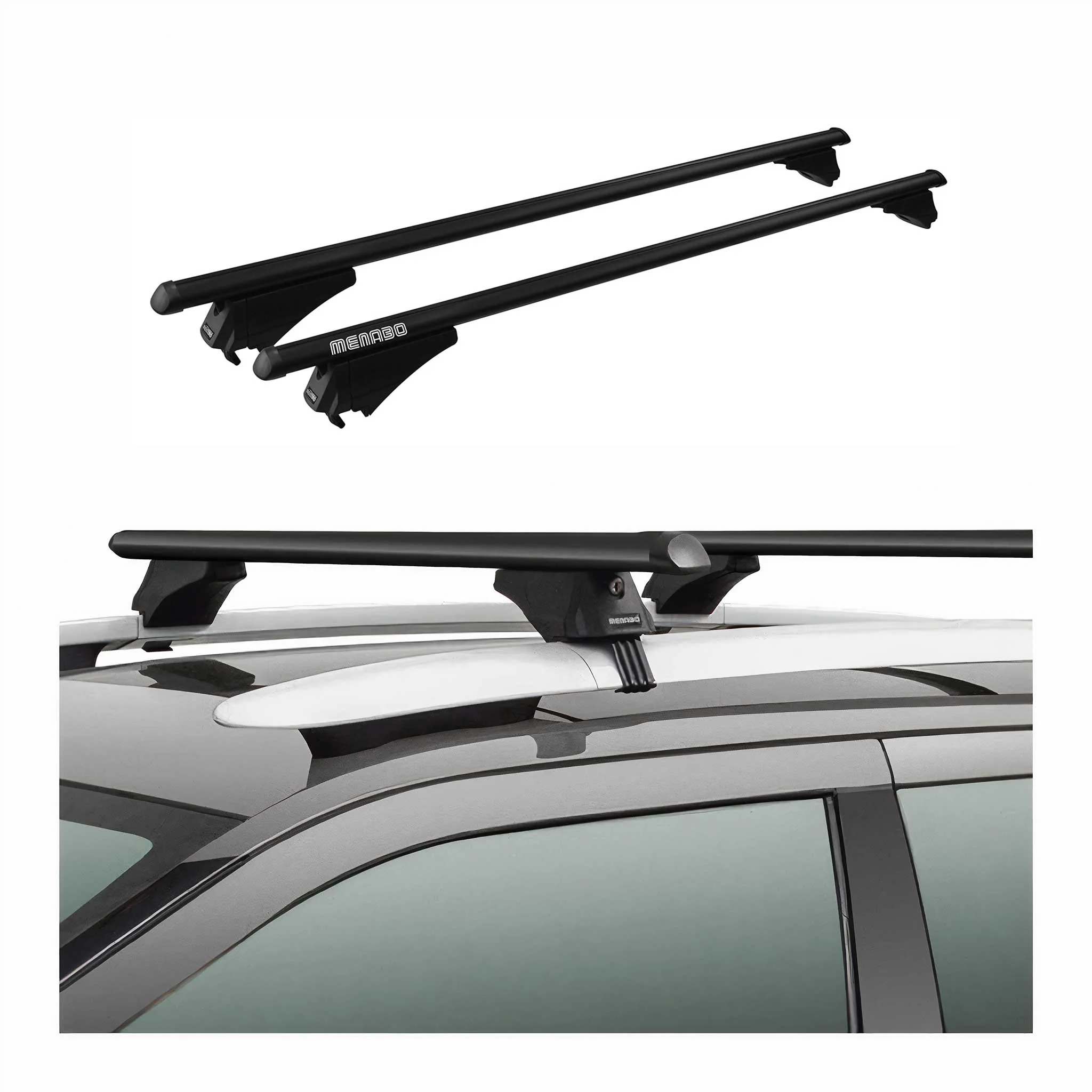 Tiger Barres de toit transversales pour Seat Ateca 2016-2026 Noir - Image 2