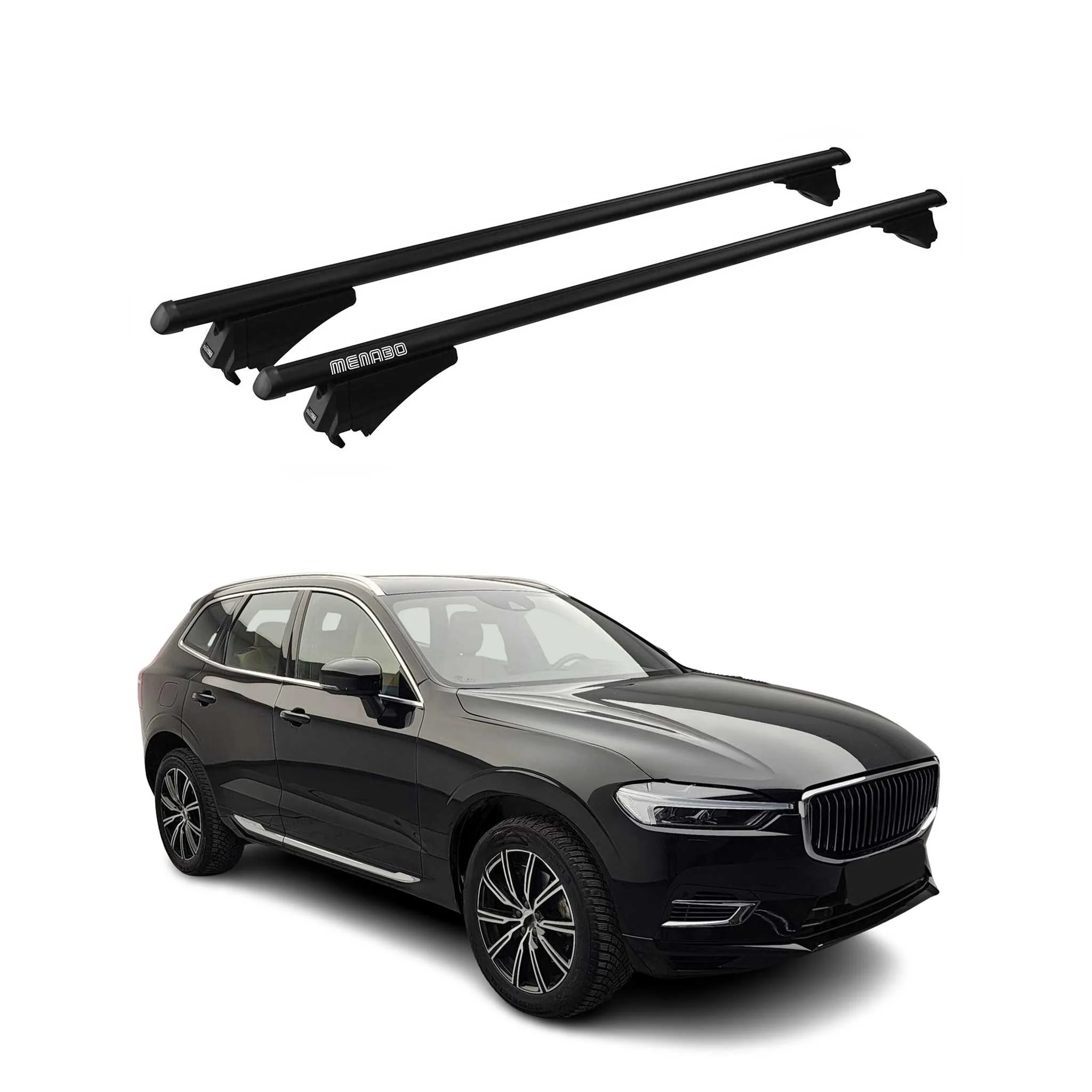 Tiger Barres de toit transversales pour Volvo XC60 2018-2026 Noir