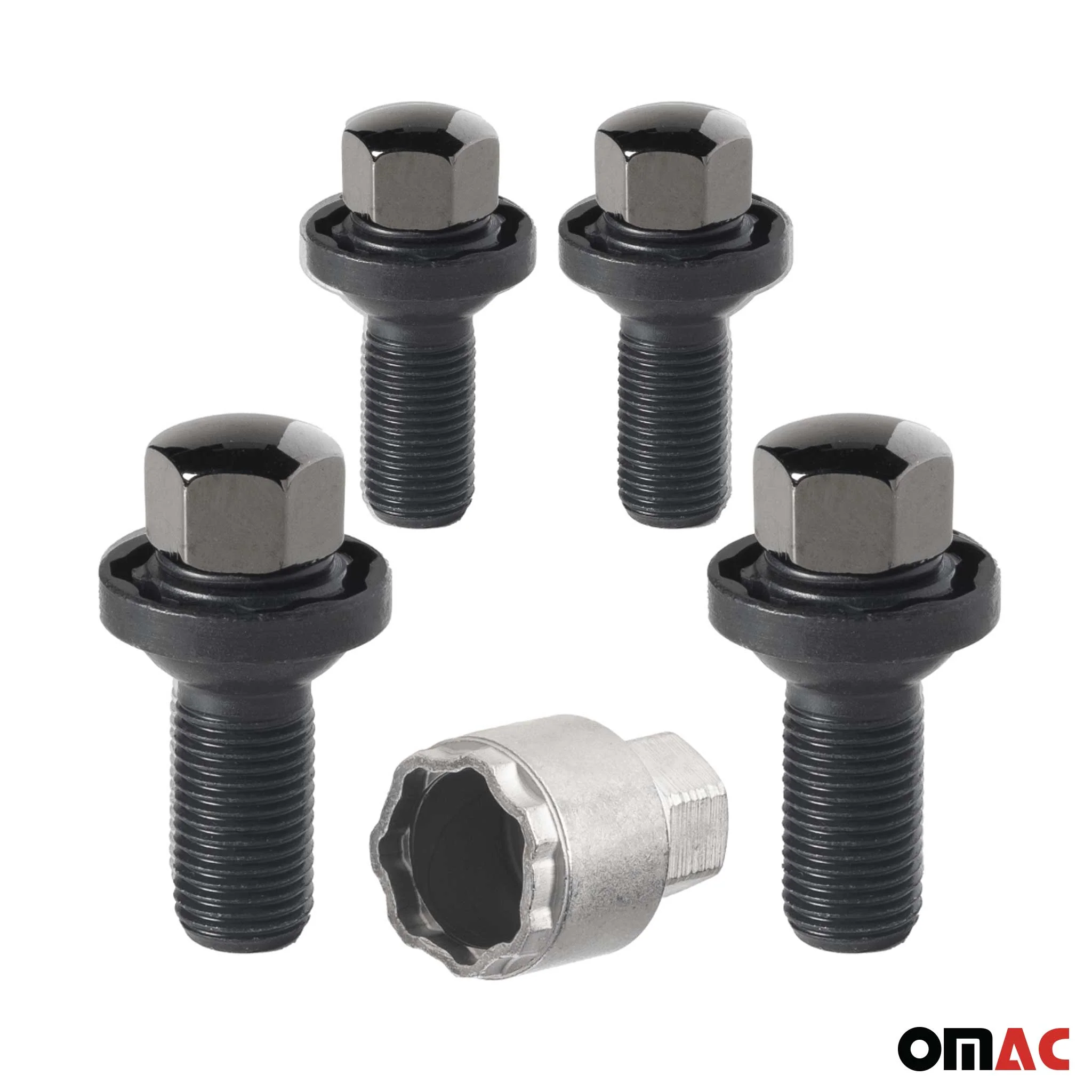 Vis de roue antivol pour Audi A2 2000-2005 Acier Noir lot de 4 M14X1,5 - Image 9