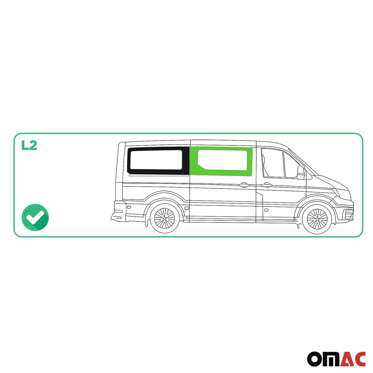 Vitre de Porte pour MAN TGE 2017-2026 L2 Avant Droit Porte coulissante - Image 3