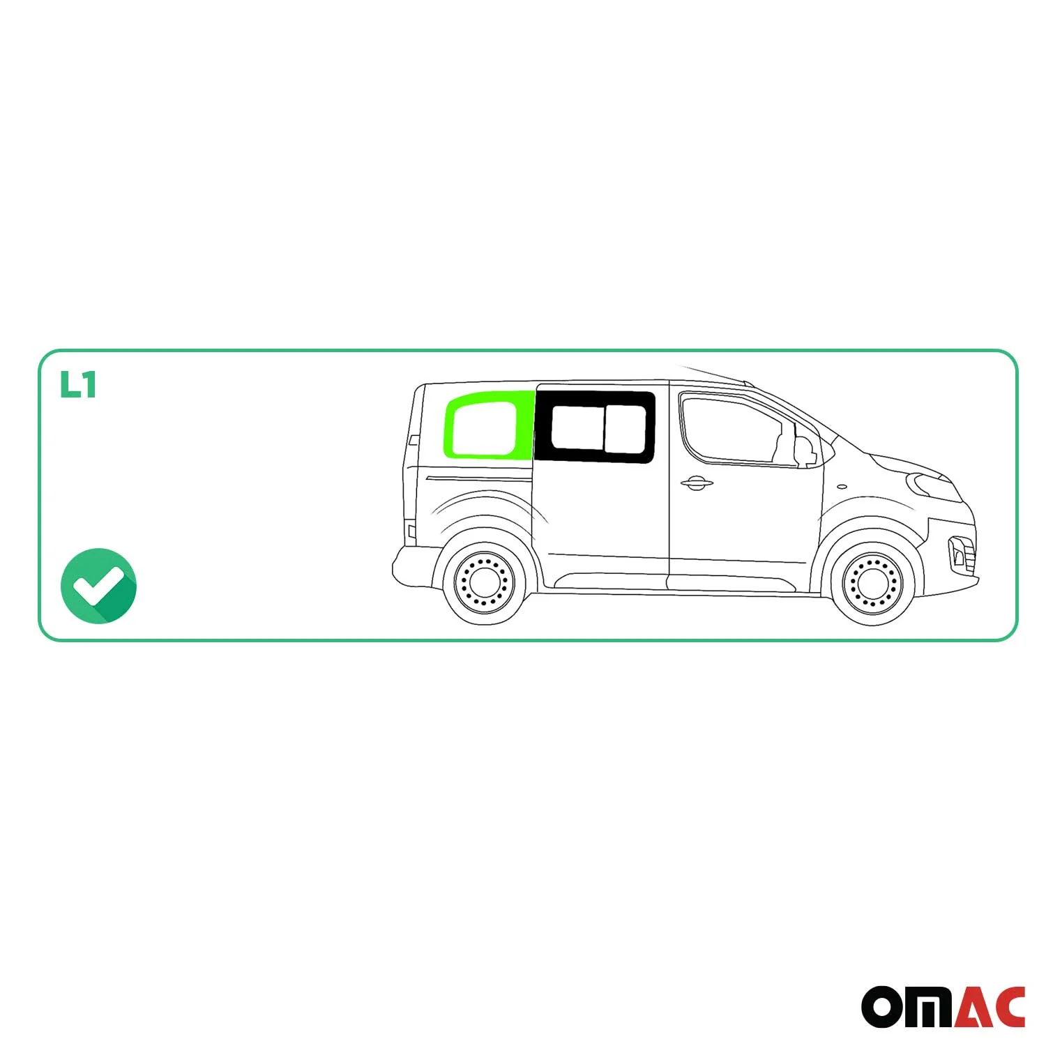 Vitre de Porte pour Toyota Proace 2016-2026 L1 Arrière Droit Verre fixe - Image 3