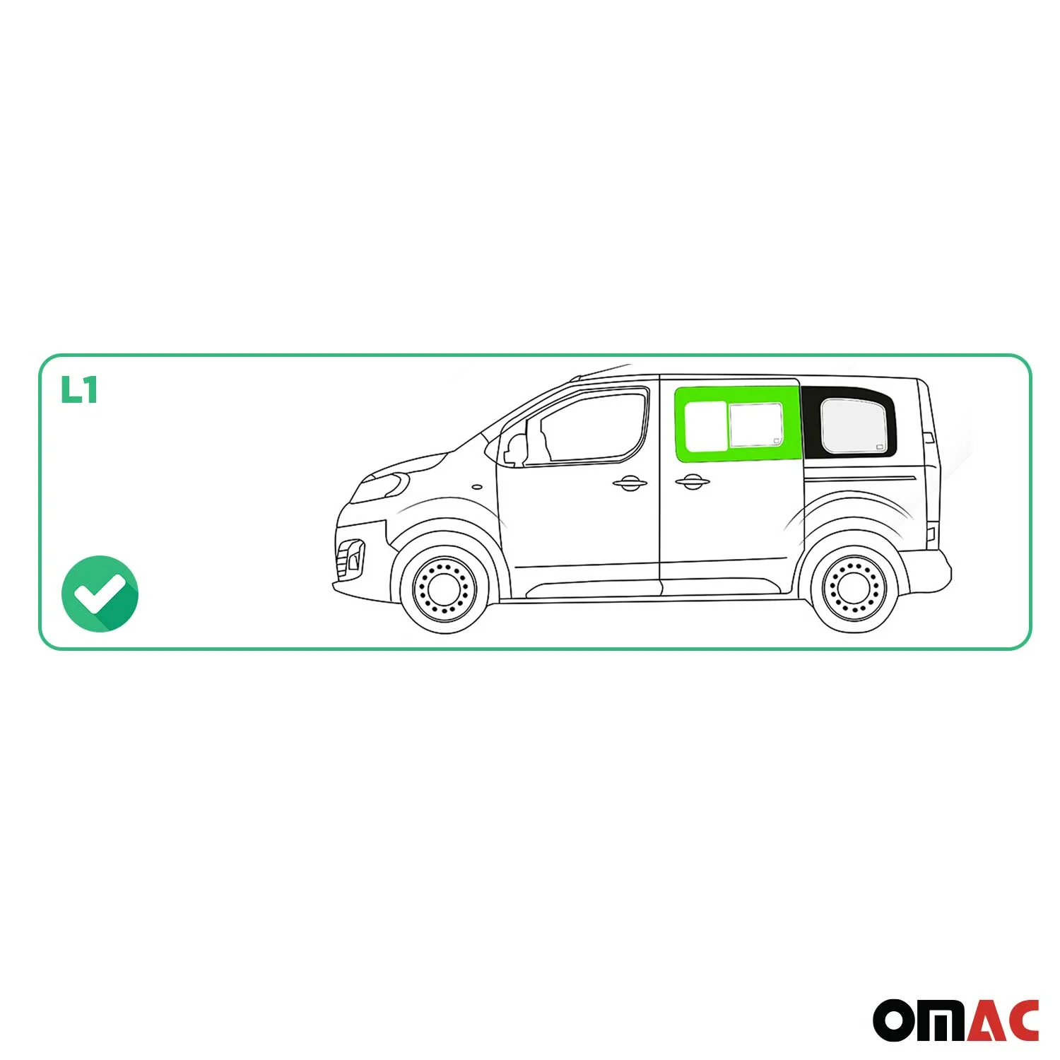 Vitre de Porte pour Toyota Proace 2016-2026 L1 Avant Gauche Fenêtre coulissante - Image 3