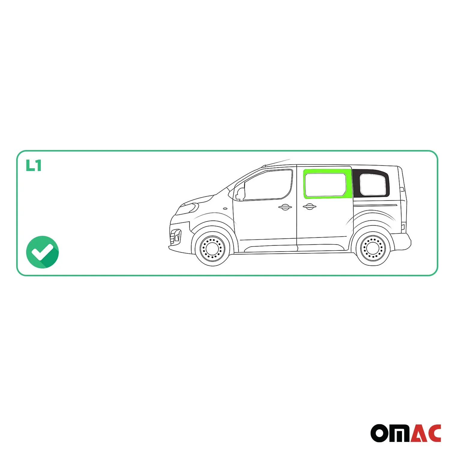 Vitre de Porte pour Toyota Proace 2016-2026 L1 Avant Gauche Verre fixe - Image 3