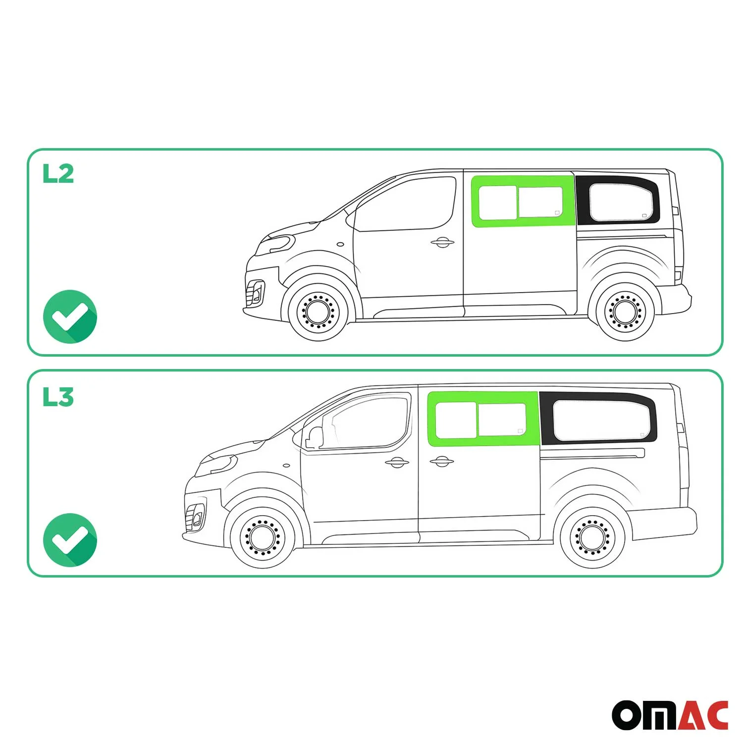 Vitre de Porte pour Toyota Proace 2016-2026 L2 L3 Avant Gauche Coulissante - Image 3